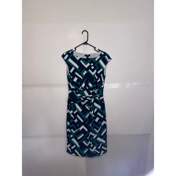 Chaps Est 1978 Y2K Sleeveless Dress w/Shoulder Pads Size M - Picture 1 of 7
